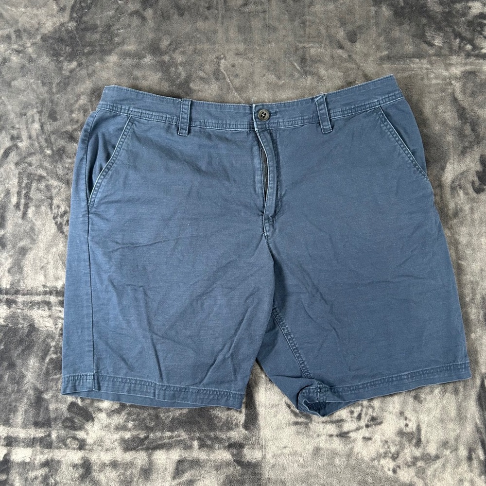 O'Neill Chino Shorts Mens 38 Blue Standard Fit Flat Front Casual
